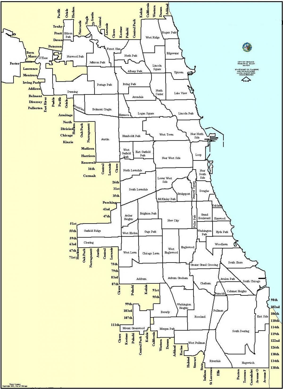 ζώνη χάρτη του Σικάγο