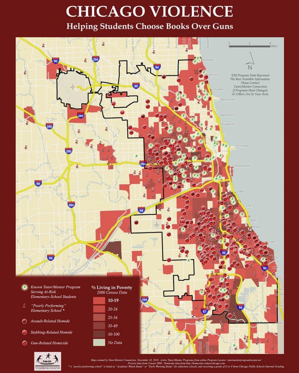 το έγκλημα χάρτη του Σικάγο