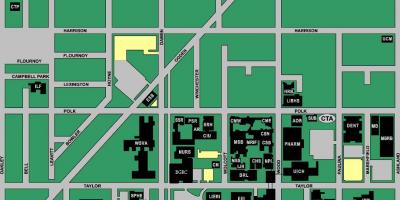 Χάρτης της UIC west campus