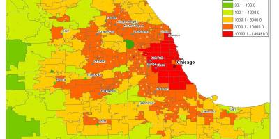 Δημογραφικό χάρτη του Σικάγο