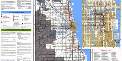 Δρομολόγια λεωφορείων Σικάγο εμφάνιση χάρτη