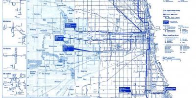 Σικάγο σύστημα λεωφορείων χάρτης