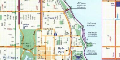 Σικάγο λωρίδα ποδήλατο χάρτης