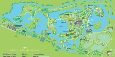 Chicago botanic garden χάρτης