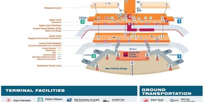 Χάρτης της O Hare terminal 2