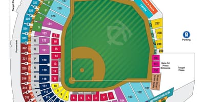 Wrigley field καθιστικό χάρτης με αριθμούς θέσεων